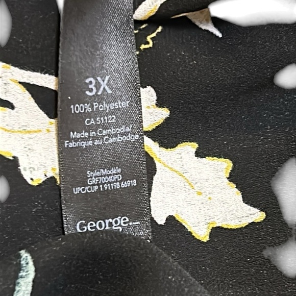 floral twist knot blouse,not including tank,loose fit,office siren,lagenlook - Picture 11 of 11